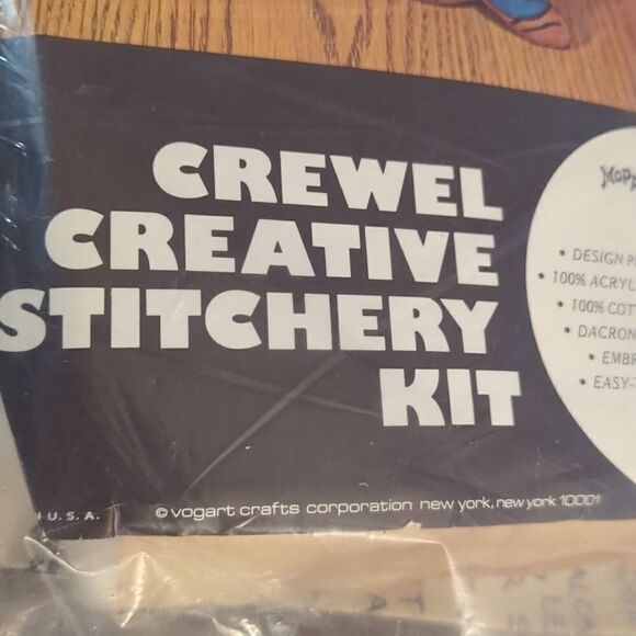 Vintage Crewel creative stitchery kit Moppets boy doll NIP - Picture 5 of 6